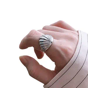 Bague Coquillage En Argent 925