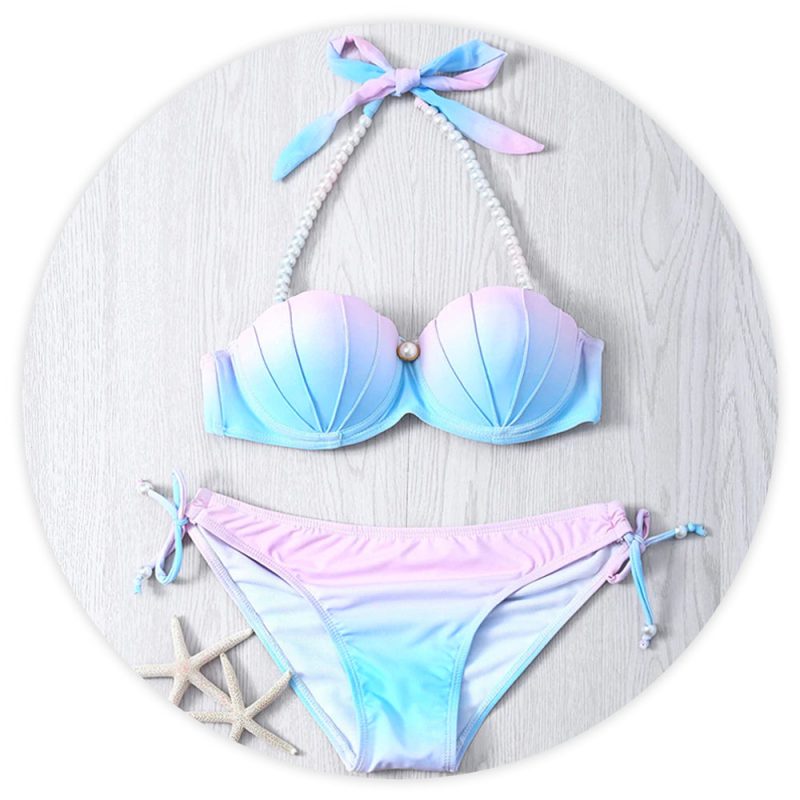 Maillot de bain Coquillage <br/> Sirène Pastel