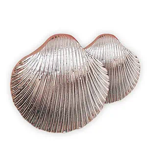 Boucles D'Oreilles Coquillages "Grand Coquillage Argenté"