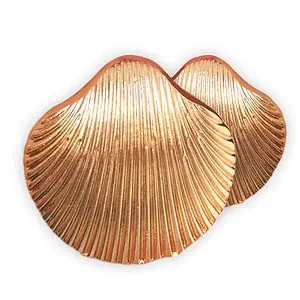 Boucles D'Oreilles Coquillages "Grand Coquillage Doré"