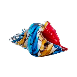 Coquillage Décoration Strombus En Verre Soufflé