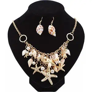 Parure Coquillage Bulot Et Étoiles De Mers