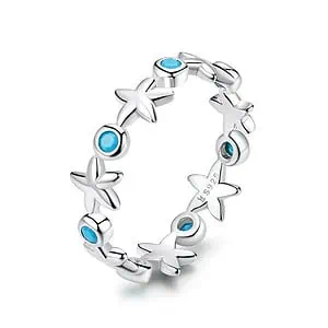 Bague Coquillage Étoile De Mer (Argent 925)