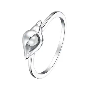 Bague Coquillage Et Perle Argent 925