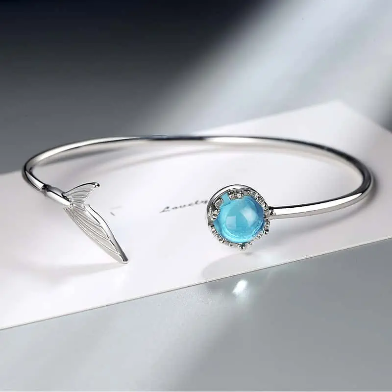 Bracelet Coquillage Queue De Sirène Argenté – Image 3