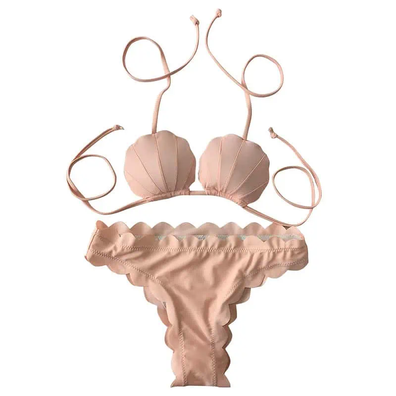 Maillot De Bain Coquillage Rose