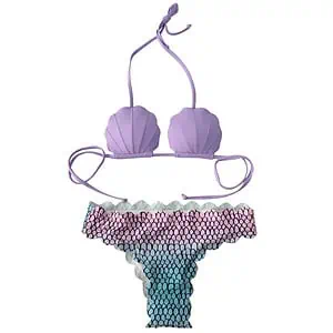 Maillot De Bain Coquillage Mauve