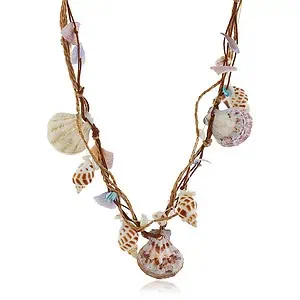Collier Coquillage Sautoir Bulots Et Pectens