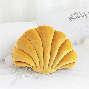 Coussin Coquillage Jaune