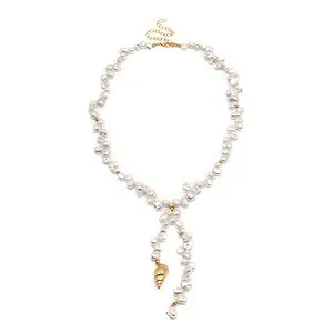 Collier Coquillage Perles Baroques