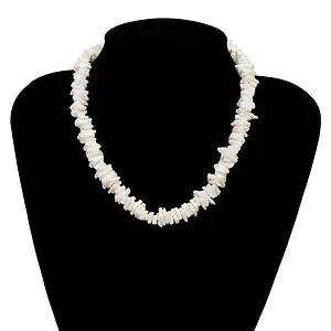 Collier Coquillage Puka Blanc Hawaii
