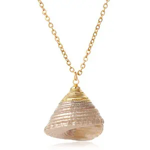 Pendentif Coquillage Trochus Blanc