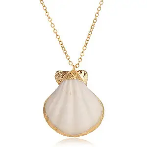 Pendentif Coquillage Coquille Saint-Jacques "Doré"