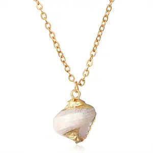 Pendentif Coquillage Turbo Blanc