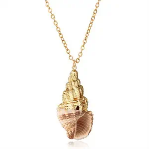 Pendentif Coquillage Petit Triton Doré