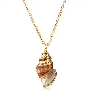 Pendentif Coquillage Nasse Brun