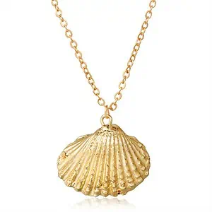 Pendentif Coquillage Bucarde "Doré"