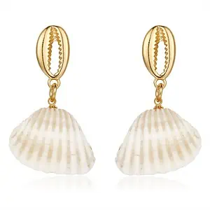 Boucles D'Oreilles Coquillages Bucardes Polies