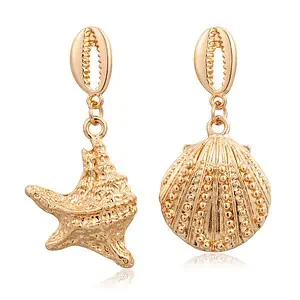 Boucles D'Oreilles Coquillages Coquilles Dépareillées