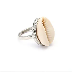 Bague Coquillage Cauri (Argentée)