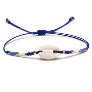 Bracelet Coquillage Cauri Cordon Bleu
