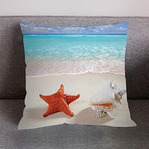 Coussin Coquillage Imprimé Plage Caprera