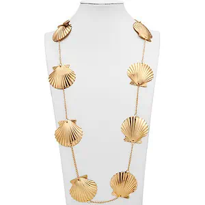 Collier Coquillage Sautoir Coquilles Saint-Jacques