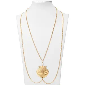 Collier Coquillage Sautoir Coquille Saint-Jacques