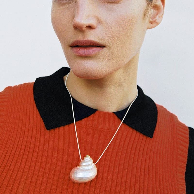 Collier Coquillage Turbo Nacré – Image 3