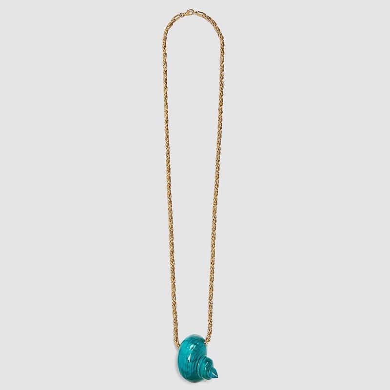 Collier Coquillage <br/> Turbo Vert – Image 2