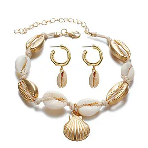 Parure Coquillage Cauris Doré