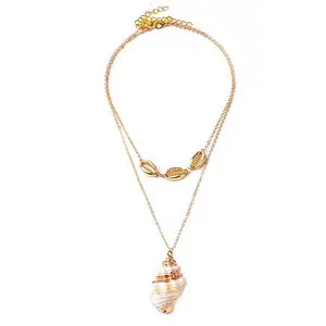 Pendentif Coquillage Nasse Blanc