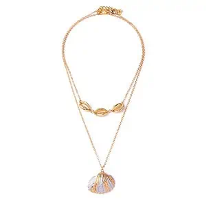 Pendentif Coquillage Bucarde Dorée "Nathalie"