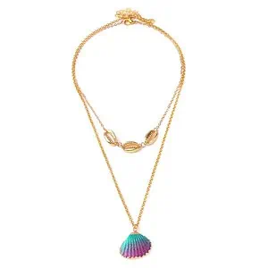 Pendentif Coquillage Bucarde Dorée "Juliette"
