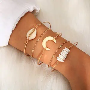 Bracelet Coquillage Multiple 5 Pièces Cauri