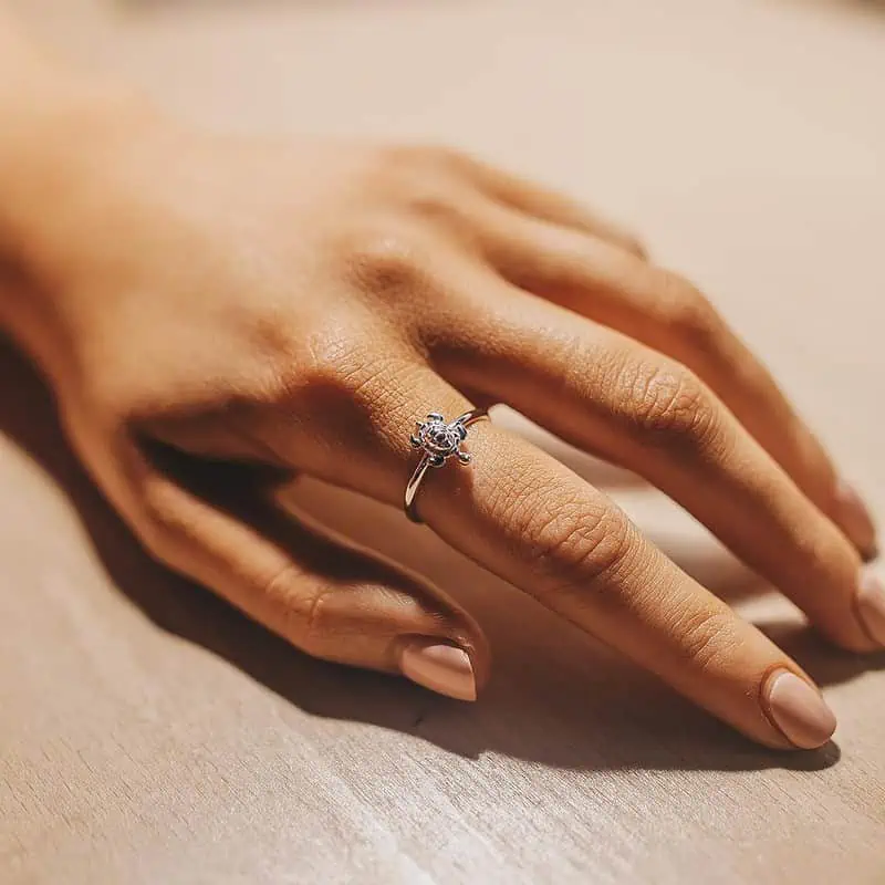 Bague Coquillage Tortue – Image 2