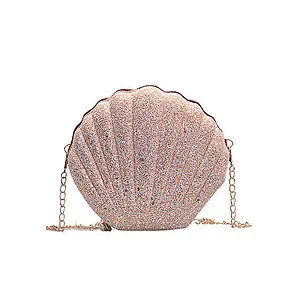 Sac Coquillage Rose Scintillant