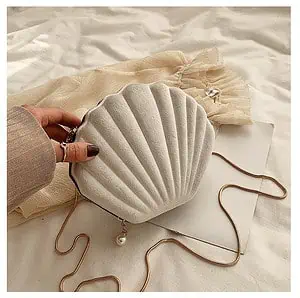 Sac Coquillage Bandoulière Blanc